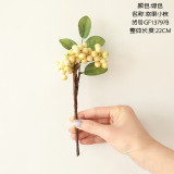 Factory sales simulation flower bean branch beans wholesale artificial flowers export home decoration Christmas berries