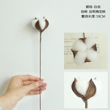 2021Imitation flower family decoration wedding holding flower wall cotton branch natural dry flower