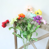 Imitation flower wedding Artificial flower holding flower foreign trade plum blossom family decoration poppy Rosemary