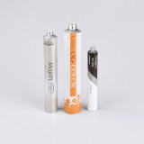 Colorful aluminium ointment collapsible tube with extended nozzle