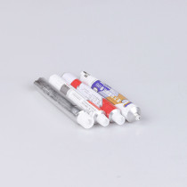 Colorful aluminium ointment collapsible tube with extended nozzle