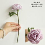 Night rose simulation flower manufacturer home decoration wedding holding flower wall single head small tea rose