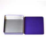 Custom Square Shaped Food Packaging Tin Box For Cookie Chocolate