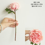 Night rose simulation flower manufacturer home decoration wedding holding flower wall single head small tea rose