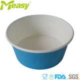 Custom printed ice cream cup paper lid 4oz with spoon in lid wholesale