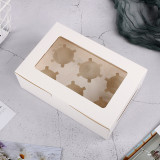 Wholesale Cake Cookie Box With Clear Transparent Window Egg Tarts Decorative Cake Acrylic Boxes With Magnet Lids