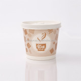 Sugarcane catering paper ice cream bowl lid 16oz 1300ml wholesale eco friendly