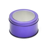 Round Tin Box Cake Metal Can PVC Window Logo Custom Tea Jar Luxury Round Tin Box
