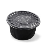 Round 100% food grade microwave oven safe plastic souce container frozen food box packaging disposable food container