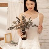 Cross border artificial flower dried eucalyptus leaf imitation flower manufacturer home decoration wedding wholesale