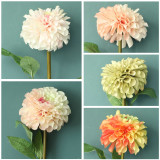 2021Cross border decoration manufacturer simulation flower green plant wholesale Weisi Dahlia
