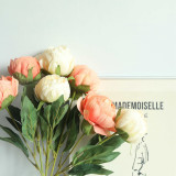 2021Green plant wholesale wedding simulation flower manufacturer decoration round rose