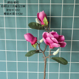 2021Manufacturer's imitation flower home decoration hand held flower rose wall wedding Magnolia