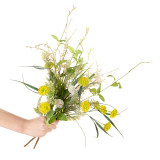 Manufacturer green plant wholesale wedding decoration simulation flower cross-border Clematis with branches