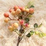 2021Wholesale simulation flower export harvest fruit berry with grass with flowers artificial flowers