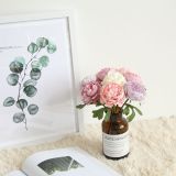 Night rose simulation flower manufacturer home decoration wedding holding flower wall single head small tea rose