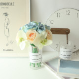Manufacturers wholesale artificial flowers  wedding holding flowers  family decoration Phalaenopsis rose bouquet