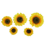 Simulation flower decoration wedding handhold flower road guide flower wholesale sunflower head
