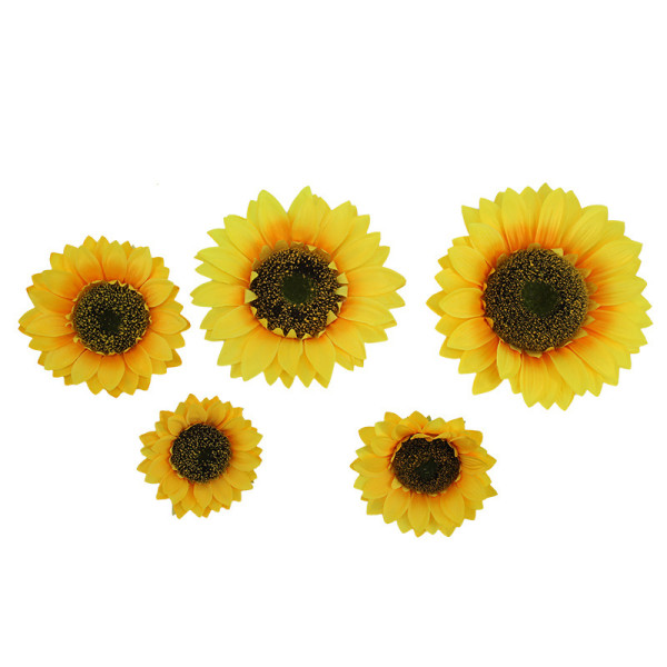 Simulation flower decoration wedding handhold flower road guide flower wholesale sunflower head