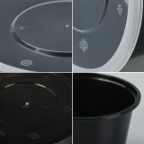 Food grade family pack, big meal, to go plastic food storage box