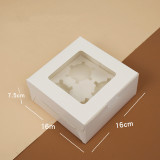 Wholesale Paper Cake Package Box With Window Wedding Cookie Box Kid Gift Box