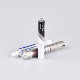 Colorful aluminium ointment collapsible tube with extended nozzle