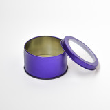 In Stock Round Spice Tin Can Food Grade With Pvc Window Lid