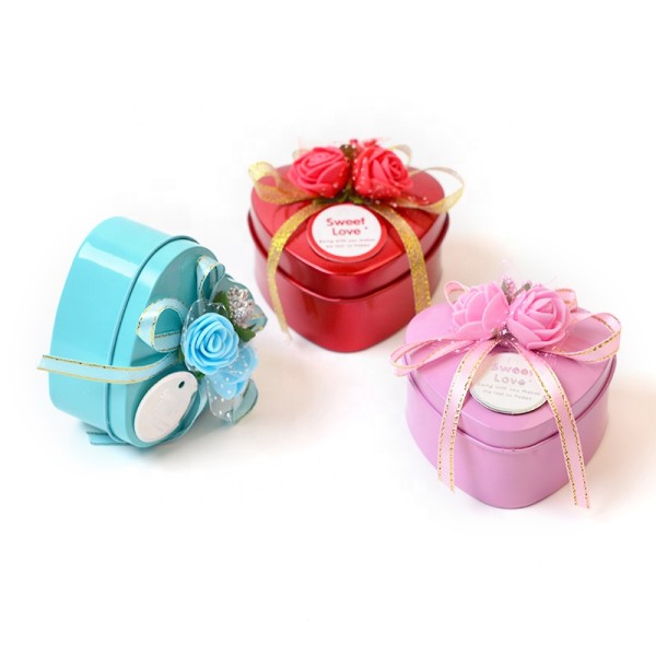 Wedding Gift Heart-shaped Metal Packaging Tin Box Chocolate Candy Tin Box