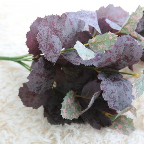 2021Manufacturer's green plant wall accessories simulation flower export green plant decorative leaves 7 mulberry
