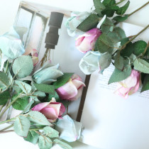 2021Simulated flowers wedding holding flowers family background flower wall photography props set single rose