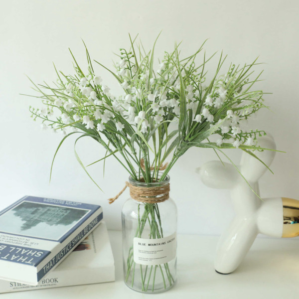 Cross border factory family made flower  green plants wholesale wedding decorations simulated flower Campanula