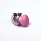 Pink colors heart tin box for Wedding Favor