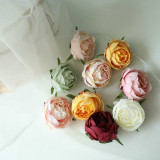 2021Wholesale decoration simulation flower manufacturer wedding artificial flower green plant peony flower head