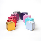 Factory Custom 65x65 mm color print square metal tin box