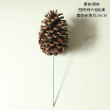 Home decoration pinecone natural dry flower fragrance material simulation flower manufacturer wedding handhold flower