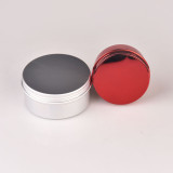 Top Sale Cheap Price aluminum jar Customization silver/black/white candle tin cans with lids Supplier from China