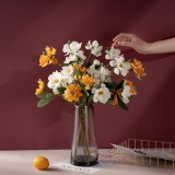 Simulated flower home decoration cross border wedding wholesale artificial flower single wheel flower wheel wind Chrysanthemum