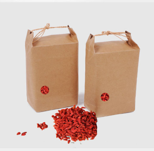 Wholesale eco friendly package paper bag food Kraft brown paper bags