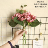 2021Sunflower European imitation flower manufacturer family decoration wedding hand holding wall plant