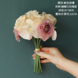 Manufacturers wholesale artificial flowers  wedding holding flowers  family decoration Phalaenopsis rose bouquet