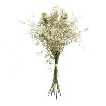 2021Manufacturer simulation flower wholesale green plant wedding cross border decorations thorn ball grass bouquet