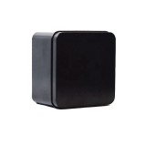 Round tin boxes Black Square Vintage Tin Can Black Metal Square Chocolate tin can