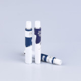 Shining aluminium cosmetic tube toothpaste packaging Aluminum soft tube empty lip balm aluminum squeeze tube