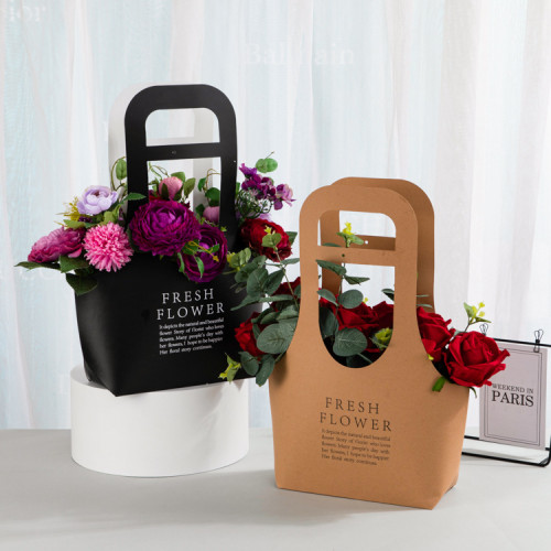 Wholesale Luxury Flower Packaging Valentine's Day Gift Bag Custom Logo