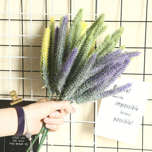 2021Simulation flower manufacturer home decoration wedding holding flower wall plant wall grain with grass