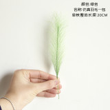 Cross border wholesale feather phoenix tail grass simulation flower manufacturer family decoration wedding hand held flowers