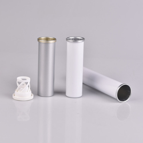 Custom empty Aluminum tube 18 pill Vitamin C Effervescent Tablets Cans wholesale