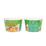 Eco- friendly paper soup cup square shape instant noodle cup noodles packaging