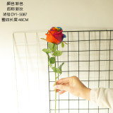 2021Manufacturers wholesale wedding decorations cross border color rose simulation flowers