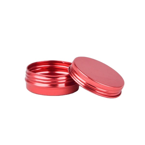 100ml Any Color Personal Care Cosmetic Use Metal Round Clear Lids Matte Black Candle Aluminum Tin